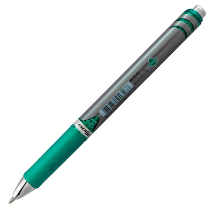Pentel EnerGel RTX Retractable Liquid Gel Pen, (1.0mm) Metal Tip, Bold Line, Green Ink (BL80-D)
