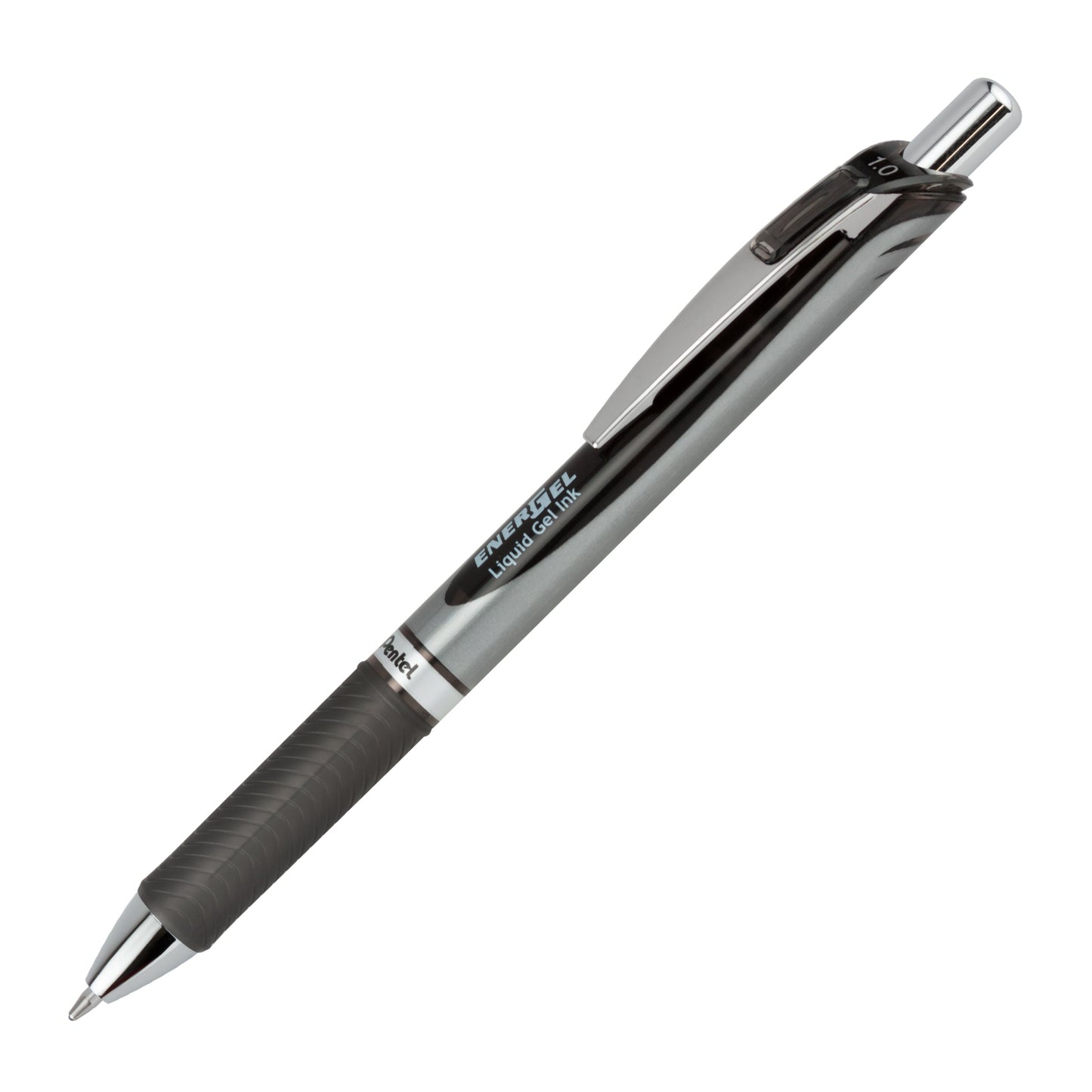 EnerGel RTX Retractable Liquid Gel Pen, (1.0mm) Metal Tip, Bold Line, Black Ink 3-Pk (BL80BP3A)