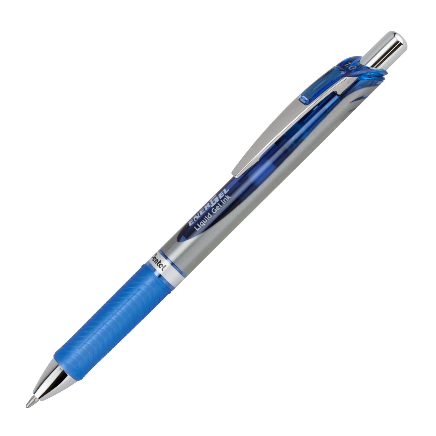 EnerGel RTX Retractable Liquid Gel Pen, (1.0mm) Metal Tip, Bold Line, Blue Ink 3-Pk (BL80BP3C)