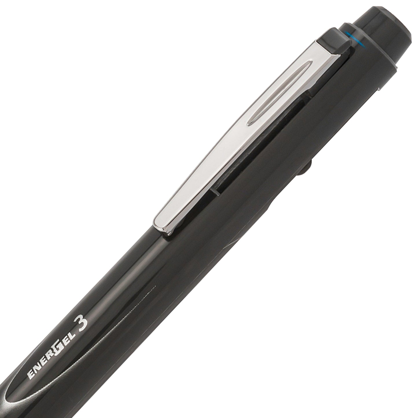 EnerGel 3 Multi-Function, 3-Ink Gel Pen, (0.5mm) Fine Line, Black/Red/Blue Ink, Dark Gray Barrel (BLC35N)