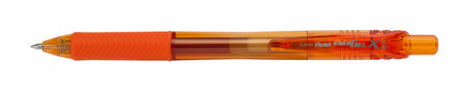EnerGel-X Retractable Liquid Gel Pen, (0.5mm) Needle Tip, Fine Line, Orange Ink (BLN105-F)