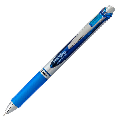 EnerGel RTX Retractable Liquid Gel Pen, (0.3mm) Needle Tip, Extra Fine Line, Blue Ink (BLN73-C)