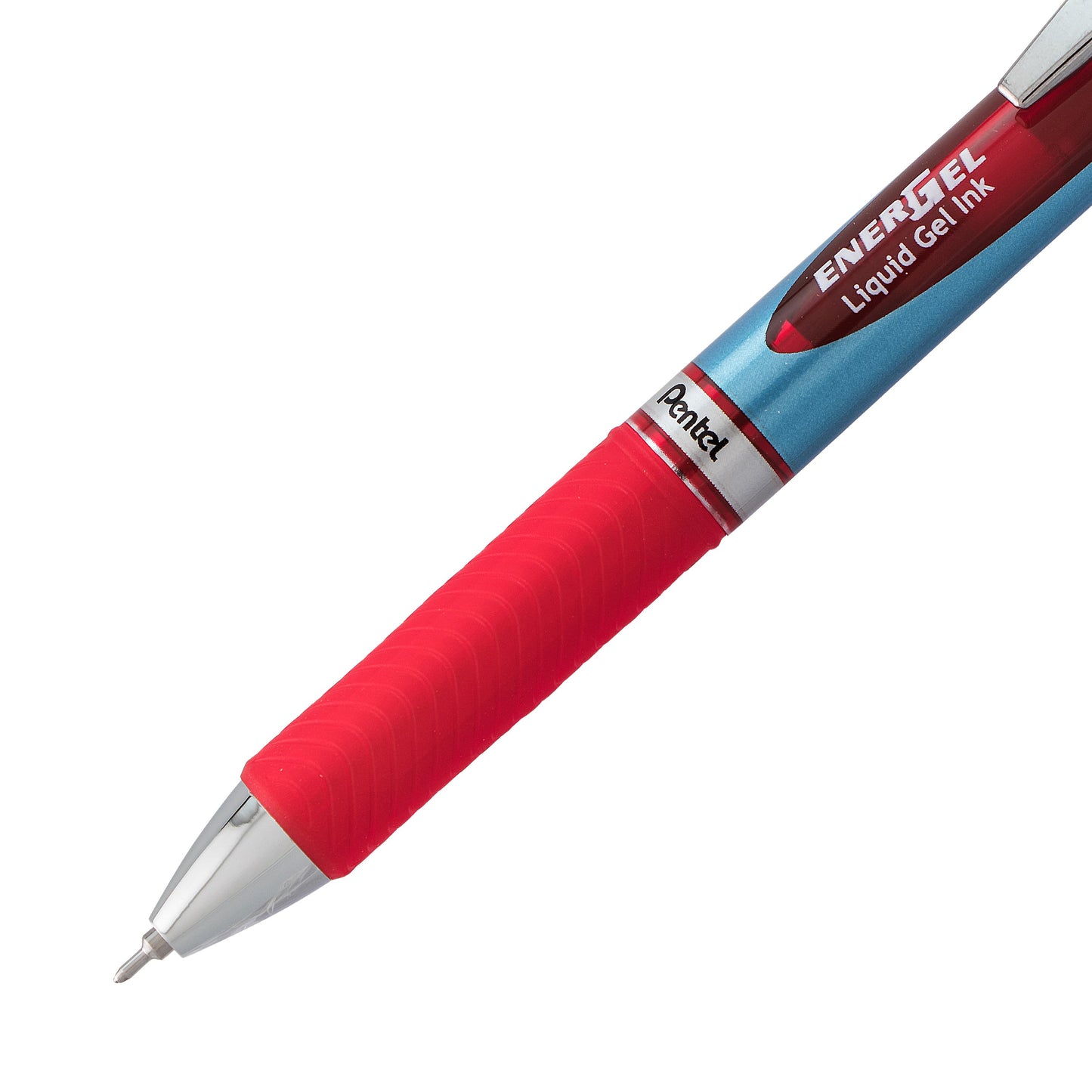 EnerGel RTX Retractable Liquid Gel Pen, (0.5mm) Needle Tip, Fine Line, Red Ink (BLN75-B)