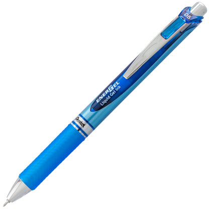 EnerGel RTX Retractable Liquid Gel Pen, (0.5mm) Needle Tip, Fine Line, Blue Ink (BLN75-C)