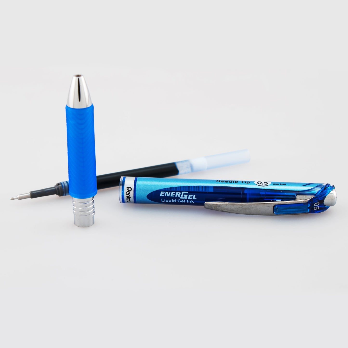 EnerGel RTX Retractable Liquid Gel Pen, (0.5mm) Needle Tip, Fine Line, Blue Ink (BLN75-C)