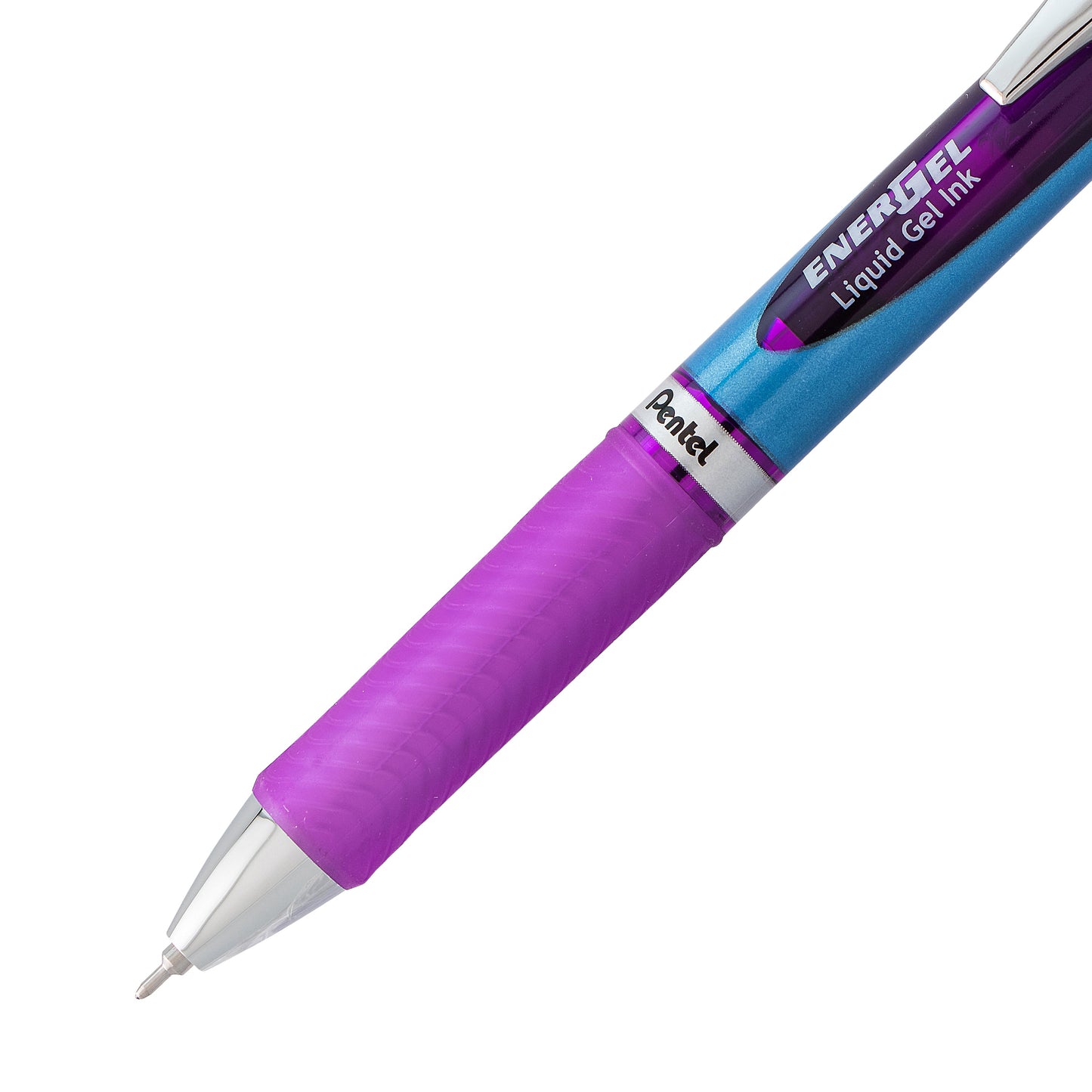 EnerGel RTX Retractable Liquid Gel Pen, (0.5mm) Needle Tip, Fine Line, Violet Ink (BLN75-V)