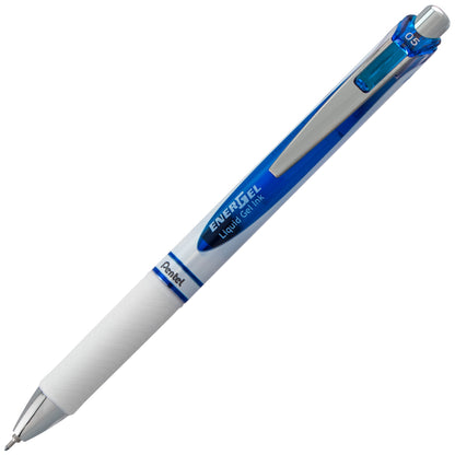 Pentel EnerGel Pearl Retractable (0.5mm) Needle Tip, Fine Line, Blue Accent, Blue Ink (BLN75PW-C)