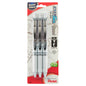 EnerGel Pearl Retractable (0.5mm) Needle Tip, Fine Line, Black Accent, Black Ink 3-Pk (BLN75WBP3A)