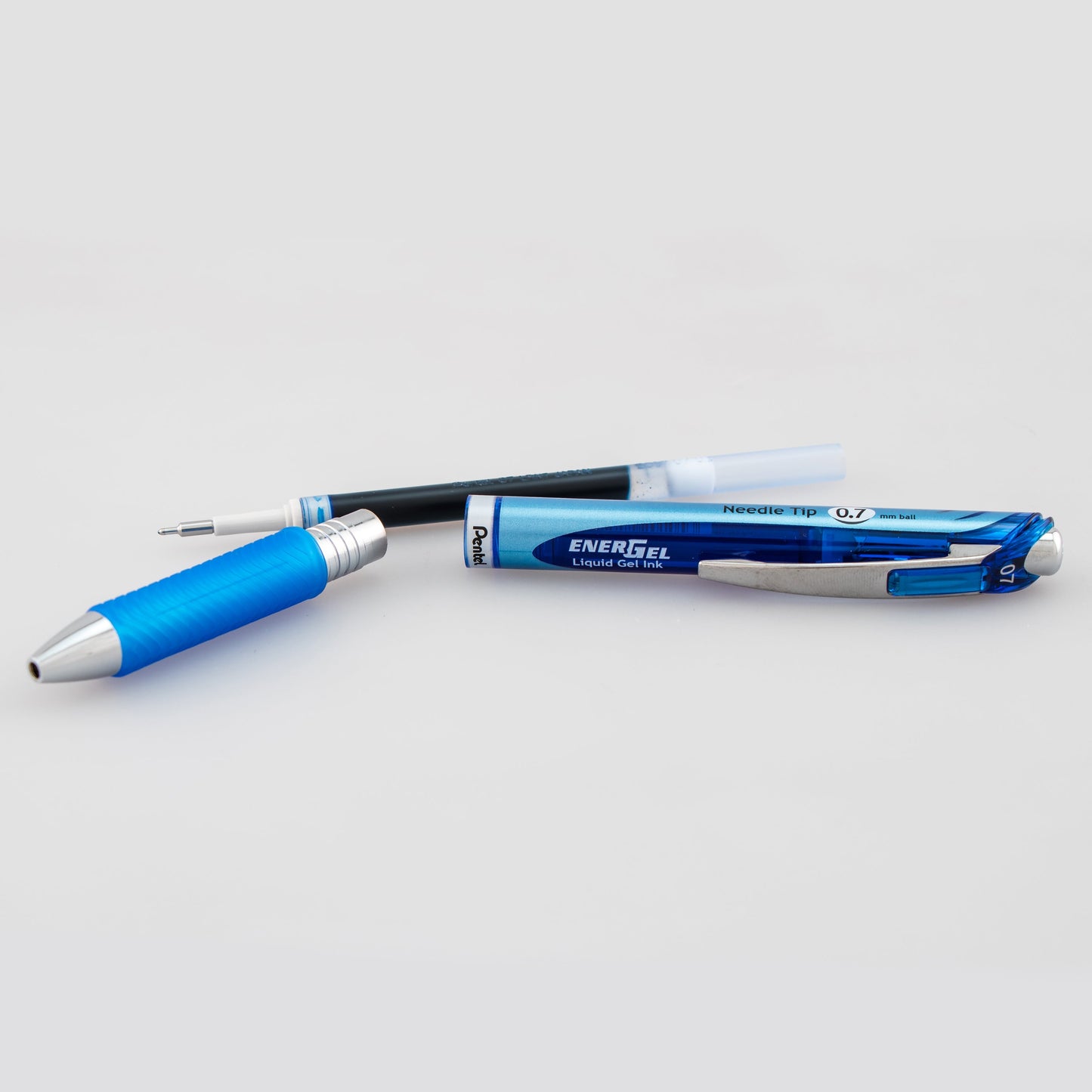 EnerGel RTX Retractable Liquid Gel Pen, (0.7mm) Needle Tip, Medium Line, Blue Ink (BLN77-C)