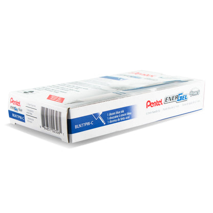 EnerGel Pearl Retractable Liquid Gel Pen, (0.7mm) Needle Tip, Medium Line, Blue Ink (BLN77PW-C)