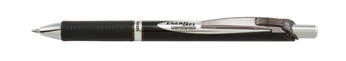 EnerGel PRO Permanent Gel Pen, (0.7mm) Medium Line, Black Ink (BLP77-A)