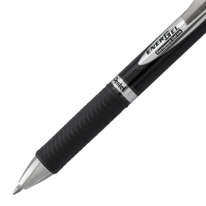EnerGel PRO Permanent Gel Pen, (0.7mm) Medium Line, Black Ink (BLP77-A)