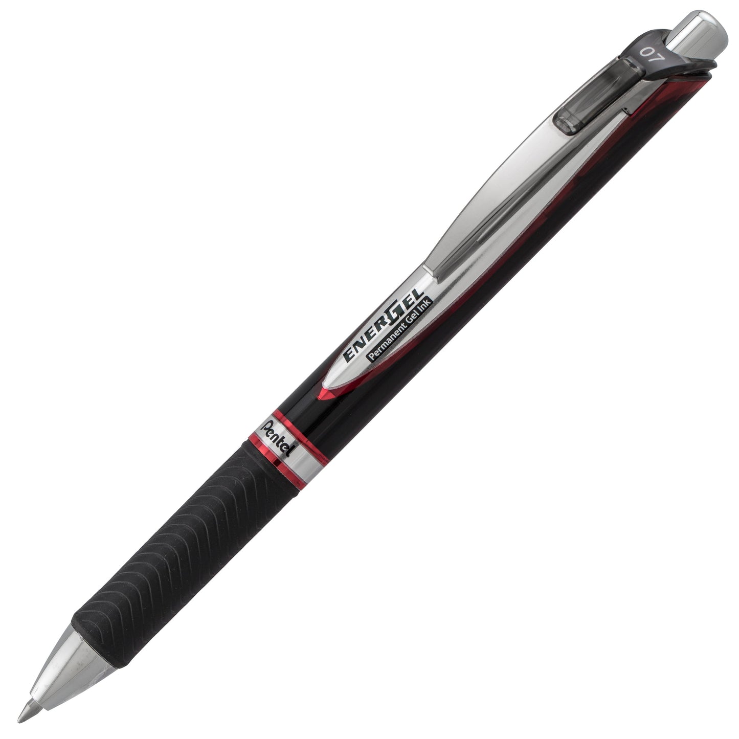 EnerGel PRO Permanent Gel Pen, (0.7mm) Medium Line, Red Ink (BLP77-B)