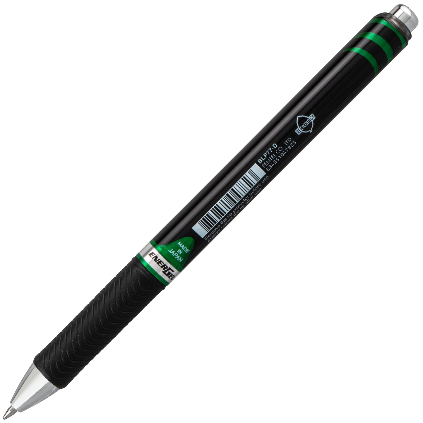 EnerGel PRO Permanent Gel Pen, (0.7mm) Medium Line, Green Ink (BLP77-D)