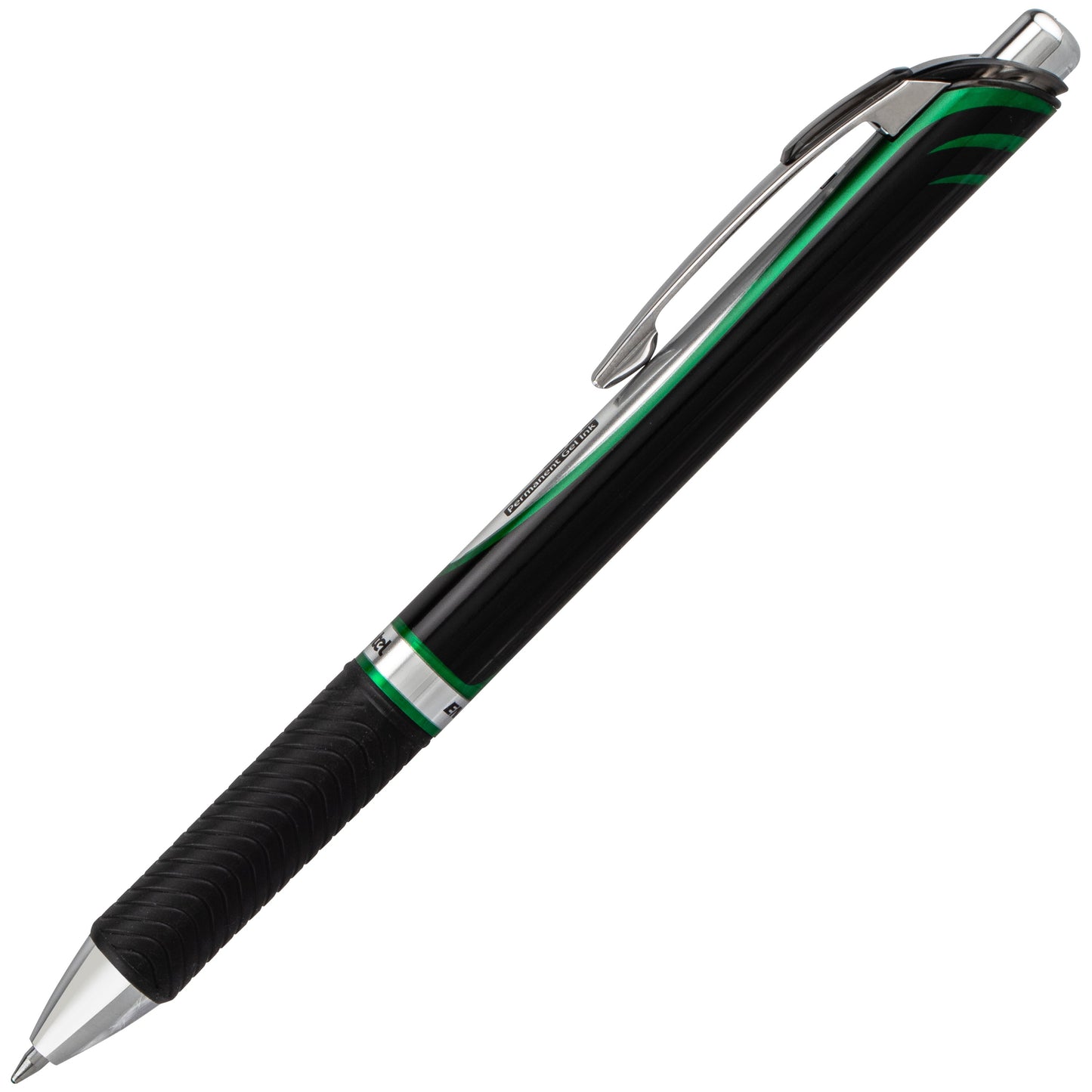 EnerGel PRO Permanent Gel Pen, (0.7mm) Medium Line, Green Ink (BLP77-D)