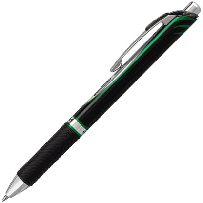 EnerGel PRO Permanent Gel Pen, (0.7mm) Medium Line, Green Ink (BLP77-D)