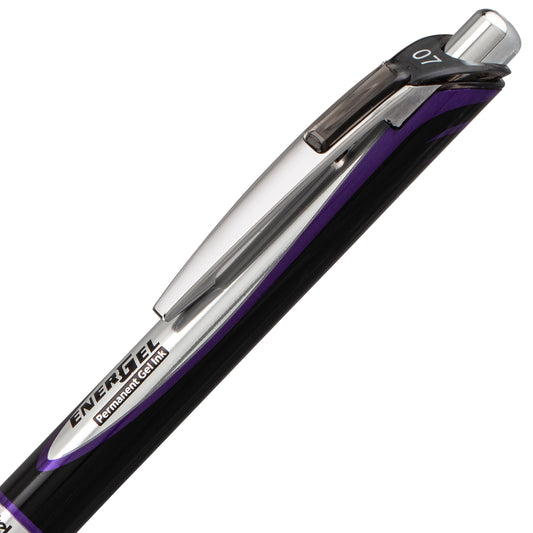 EnerGel PRO Permanent Gel Pen, (0.7mm) Medium Line, Violet Ink (BLP77-V)