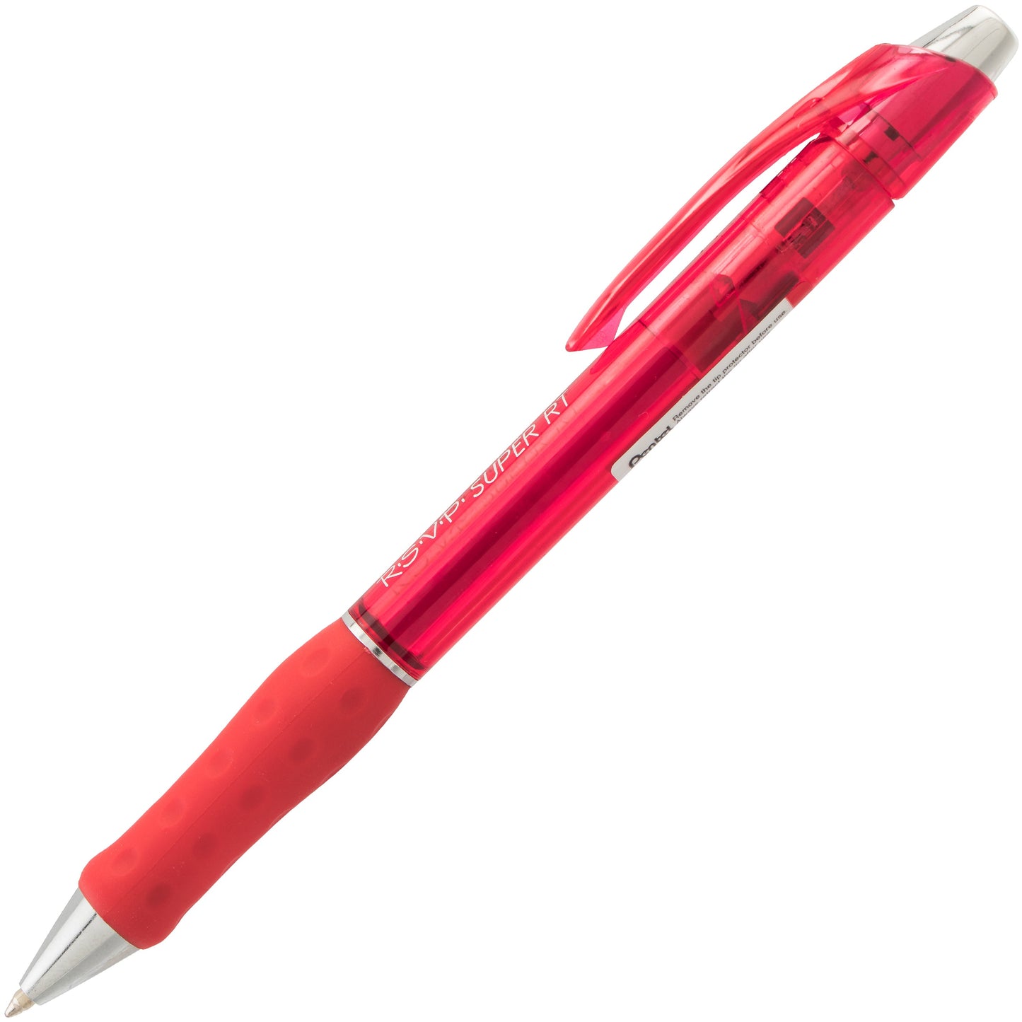 RSVP Super RT Ballpoint Pen, (0.7mm) Fine Line, Red Ink (BX477-B)
