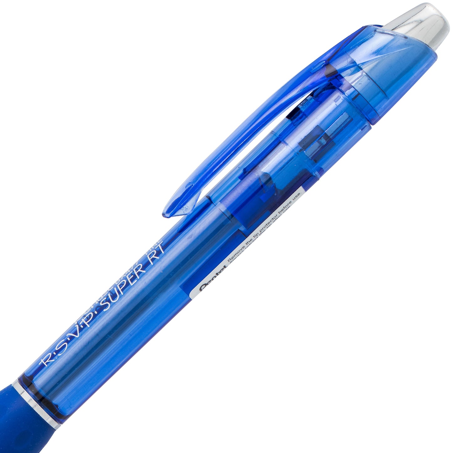 Pentel RSVP Super RT Ballpoint Pen, (0.7mm) Fine Line, Blue Ink (BX477-C)