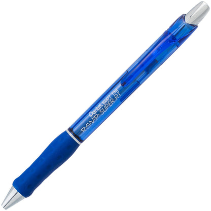 Pentel RSVP Super RT Ballpoint Pen, (0.7mm) Fine Line, Blue Ink (BX477-C)