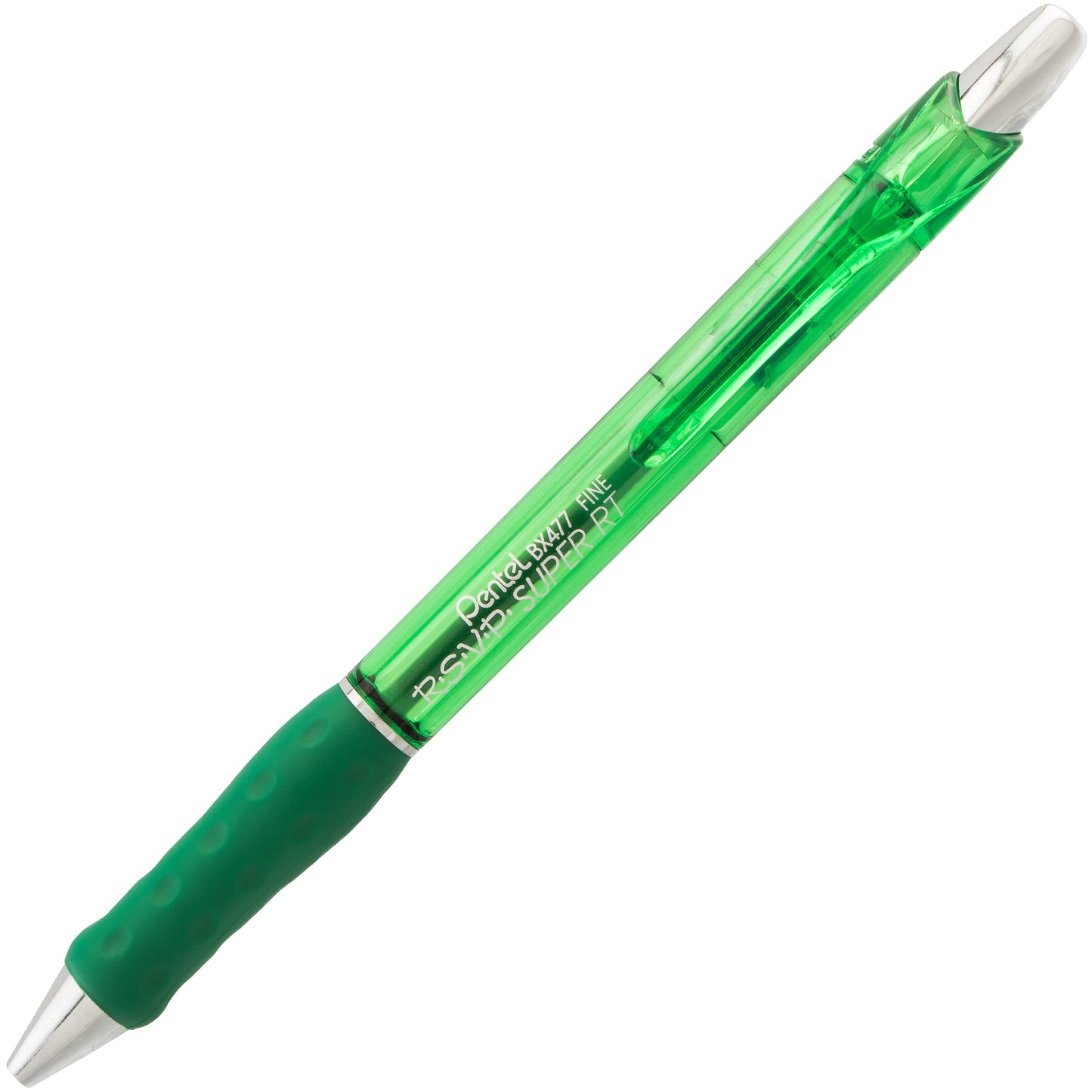 RSVP Super RT Ballpoint Pen, (0.7mm) Fine Line, Green Ink (BX477-D)