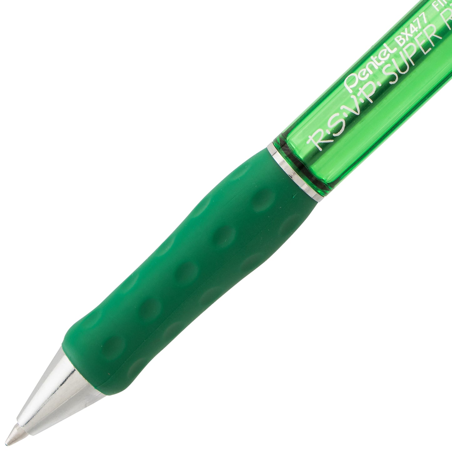 RSVP Super RT Ballpoint Pen, (0.7mm) Fine Line, Green Ink (BX477-D)