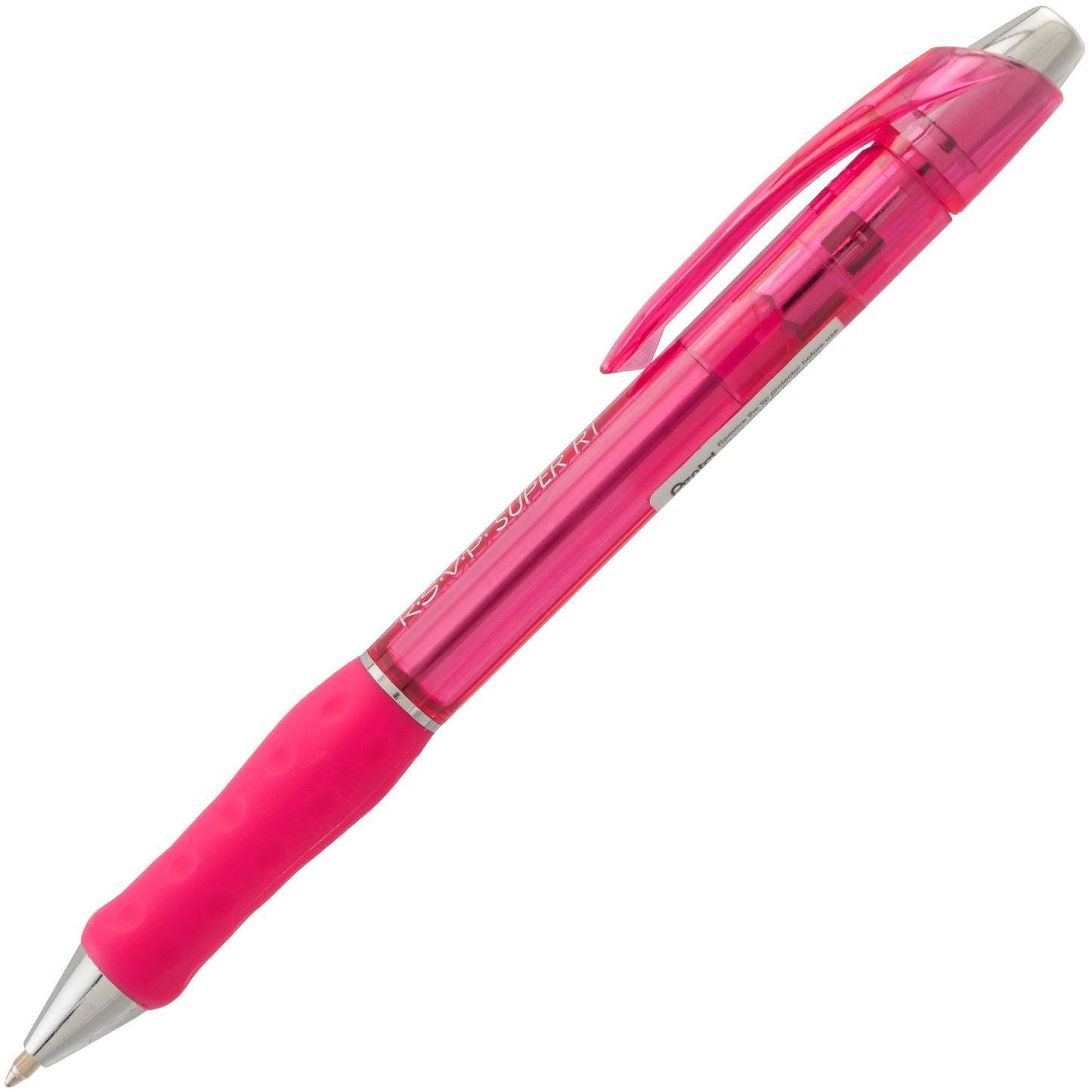 RSVP Super RT Ballpoint Pen, (0.7mm) Fine Line, Pink Ink (BX477-P)