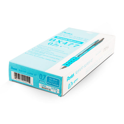 RSVP Super RT Ballpoint Pen, (0.7mm) Fine Line, Sky Blue Ink (BX477-S)