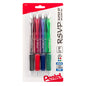 RSVP Super RT Ballpoint Pen, (0.7mm) Fine Line, Assorted Ink (ABCD), 4-Pk (BX477BP4M)