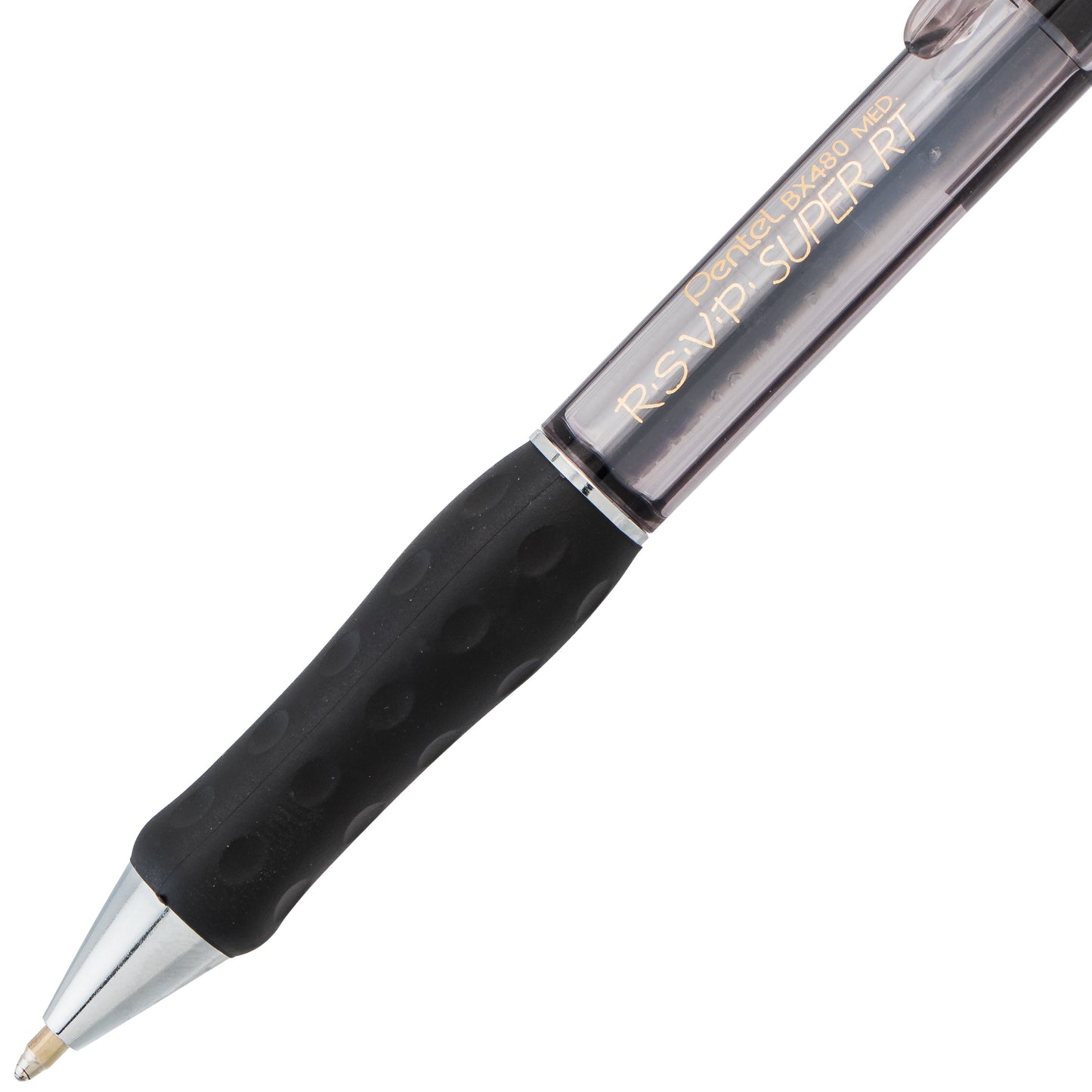 RSVP Super RT Ballpoint Pen, (1.0mm) Medium Line, Black Ink (BX480-A)