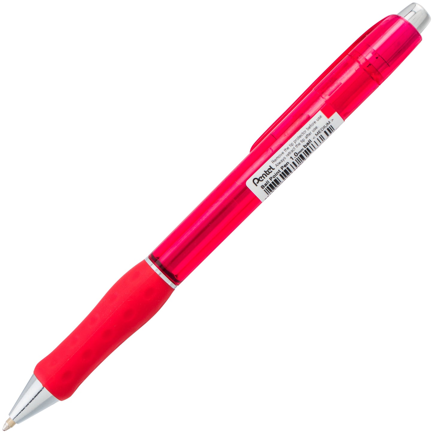 RSVP Super RT Ballpoint Pen, (1.0mm) Medium Line, Red Ink (BX480-B)