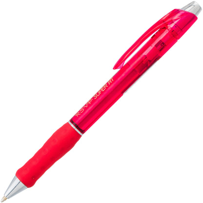RSVP Super RT Ballpoint Pen, (1.0mm) Medium Line, Red Ink (BX480-B)