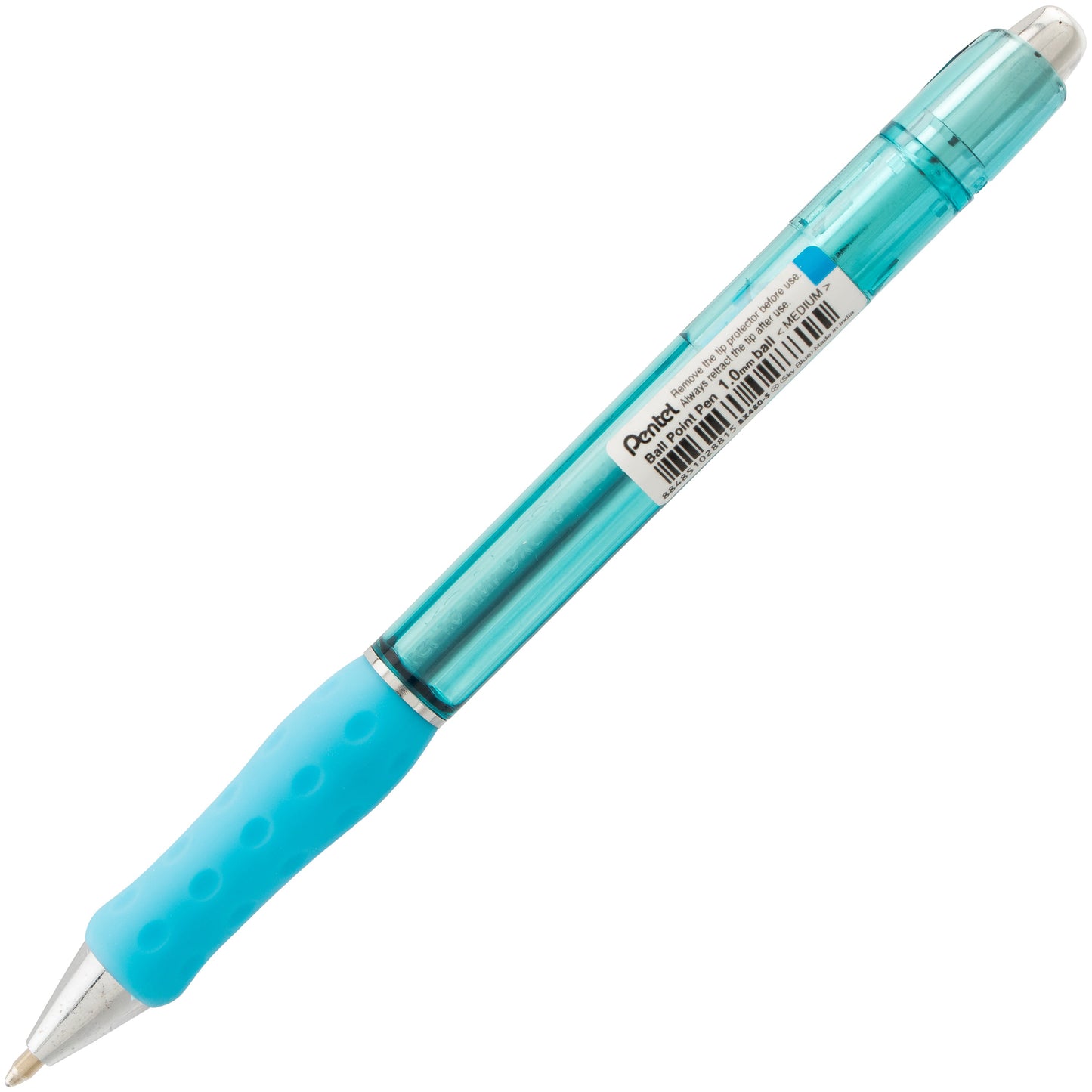 RSVP Super RT Ballpoint Pen, (1.0mm) Medium Line, Sky Blue Ink (BX480-S)