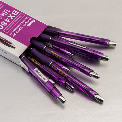 RSVP Super RT Ballpoint Pen, (1.0mm) Medium Line, Violet Ink (BX480-V)