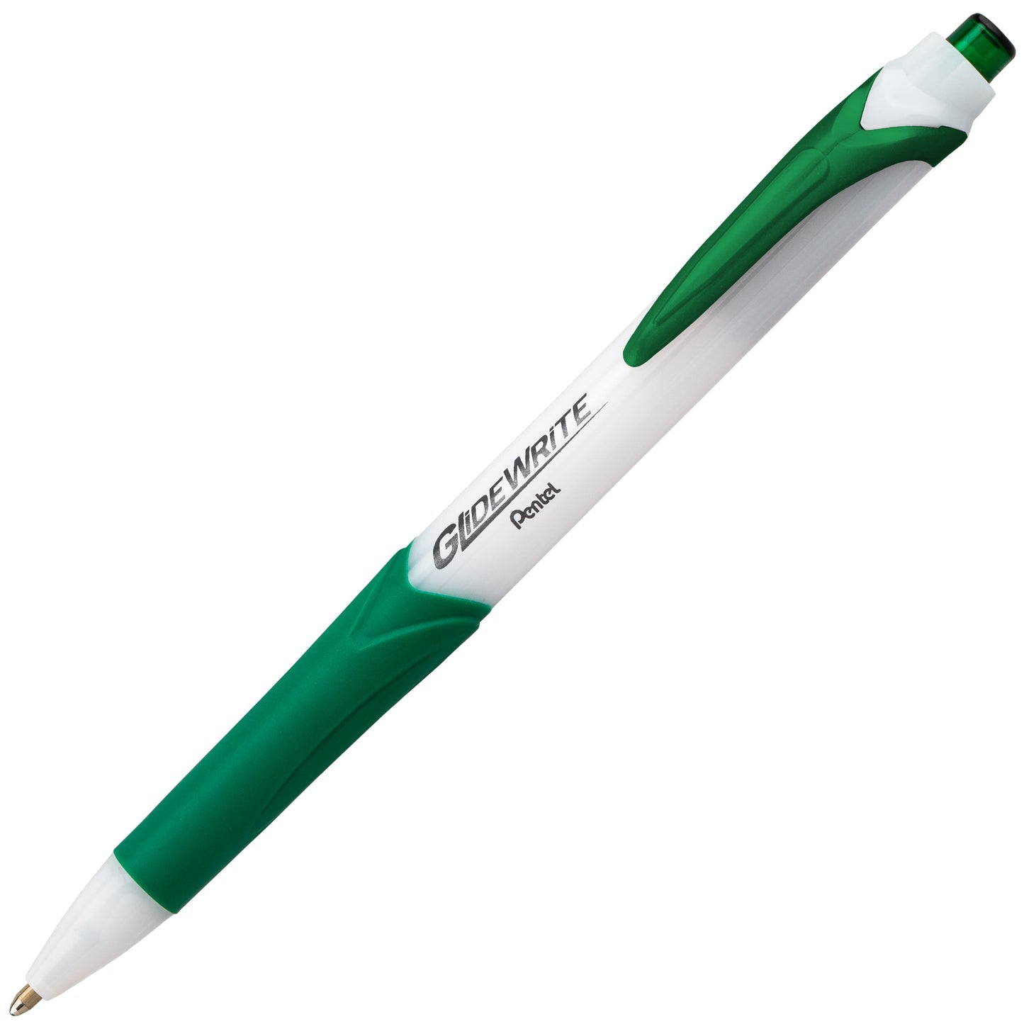 GlideWrite Ballpoint Pen with TechniFlo Ink, (1.0mm) Medium Line, Green (BX910-D)