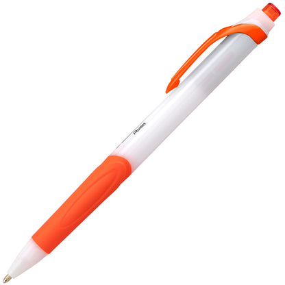 GlideWrite Ballpoint Pen with TechniFlo Ink, (1.0mm) Medium Line, Orange Ink (BX910-F)