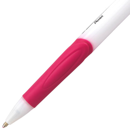 GlideWrite Ballpoint Pen with TechniFlo Ink, (1.0mm) Medium Line, Pink (BX910-P)