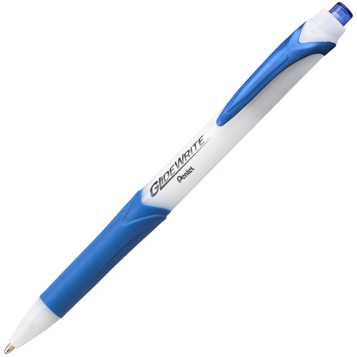 GlideWrite Ballpoint Pen with TechniFlo Ink, (1.0mm) Medium Line, Light Blue Ink (BX910-S1)