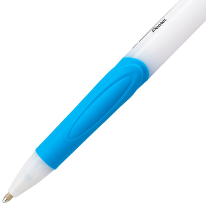 GlideWrite Ballpoint Pen with TechniFlo Ink, (1.0mm) Medium Line, Sky Blue (BX910-S)