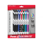 GlideWrite Ballpoint Pen with TechniFlo Ink, (1.0mm) Medium Line, Asst Ink, 14-Pk (BX910BP14M)
