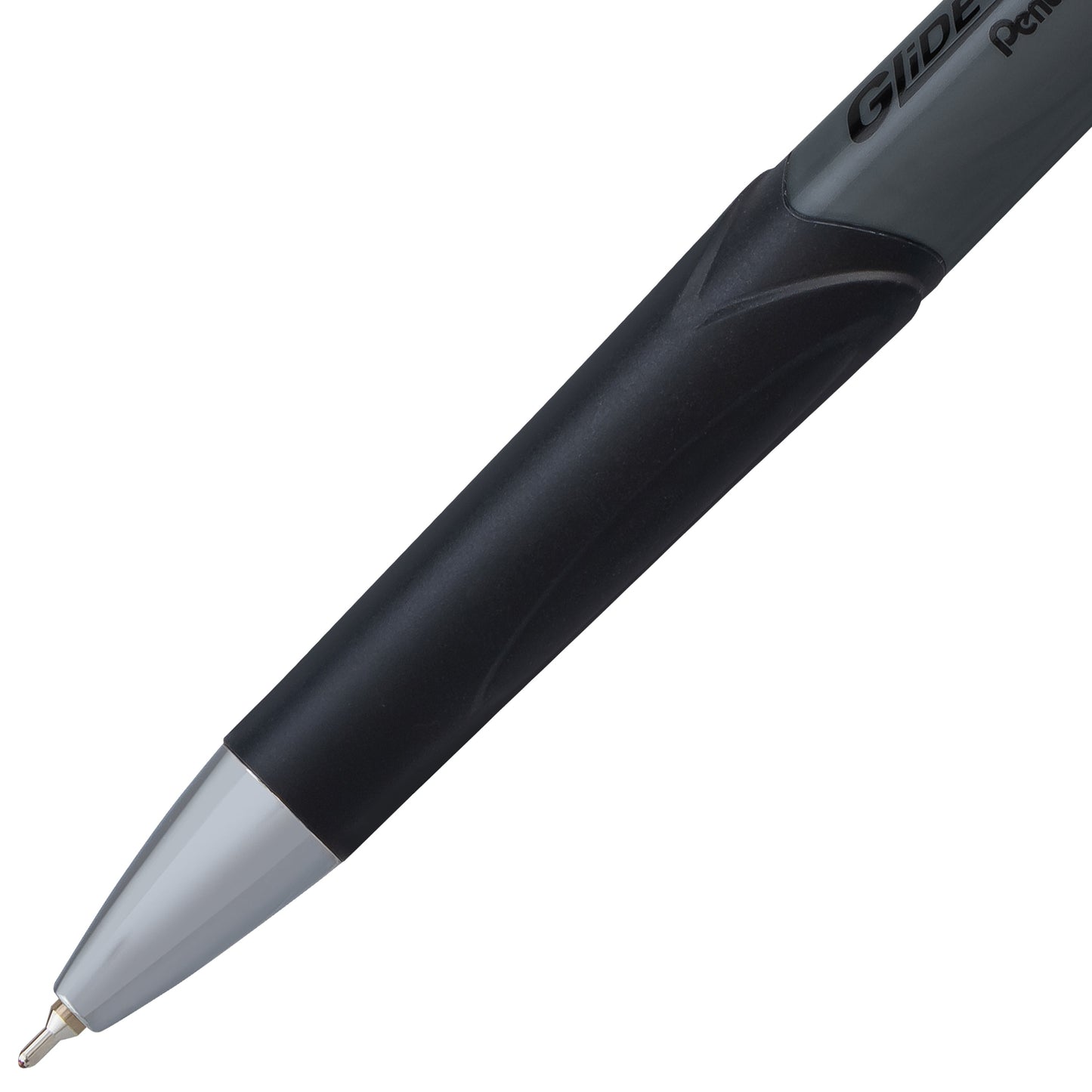 GlideWrite Gun Metal Barrel Ballpoint Pen, (0.7mm), Fine Line, Black Ink (BX927-A)