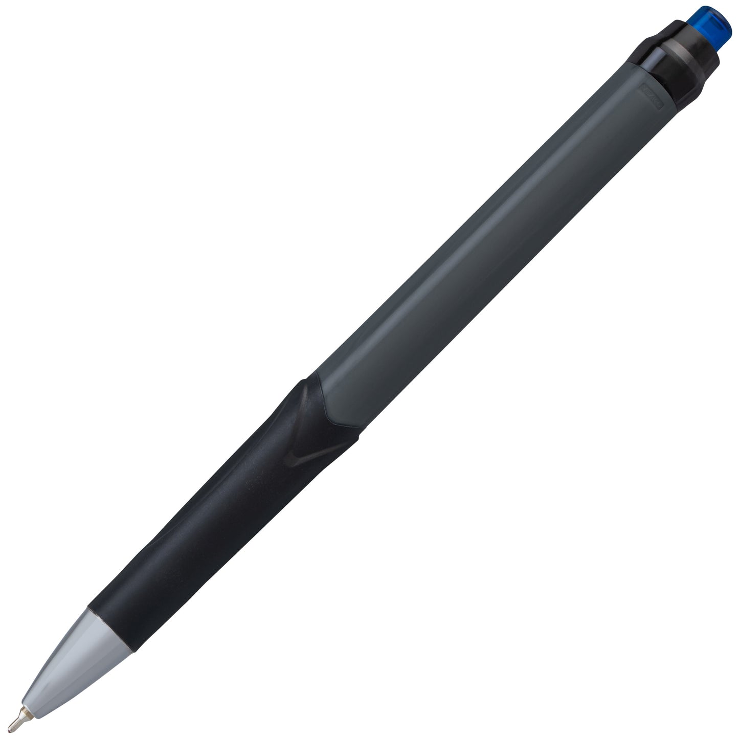 GlideWrite Gun Metal Barrel Ballpoint Pen, (0.7mm), Fine Line, Blue Ink (BX927-C)