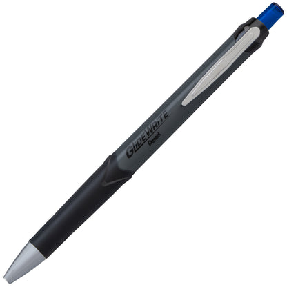 GlideWrite Gun Metal Barrel Ballpoint Pen, (0.7mm), Fine Line, Blue Ink (BX927-C)