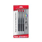 GlideWrite Signature Gun Metal, (0.7mm) Needle Tip, Red Ink, 3-pk (BX927BP3B)