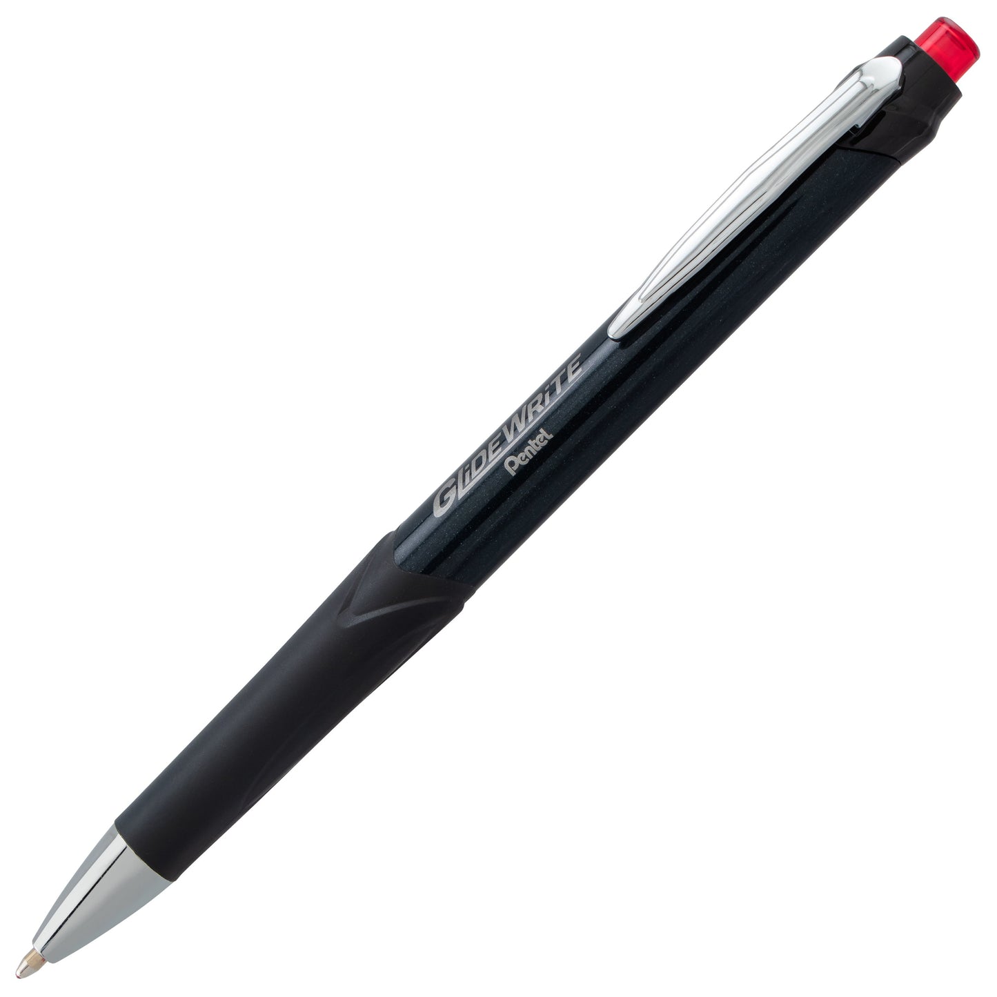 GlideWrite Signature Ballpoint Pen Black Barrel, (1.0mm) Medium line, Red Ink (BX930A-B)