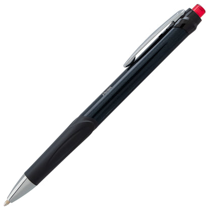 GlideWrite Signature Ballpoint Pen Black Barrel, (1.0mm) Medium line, Red Ink (BX930A-B)