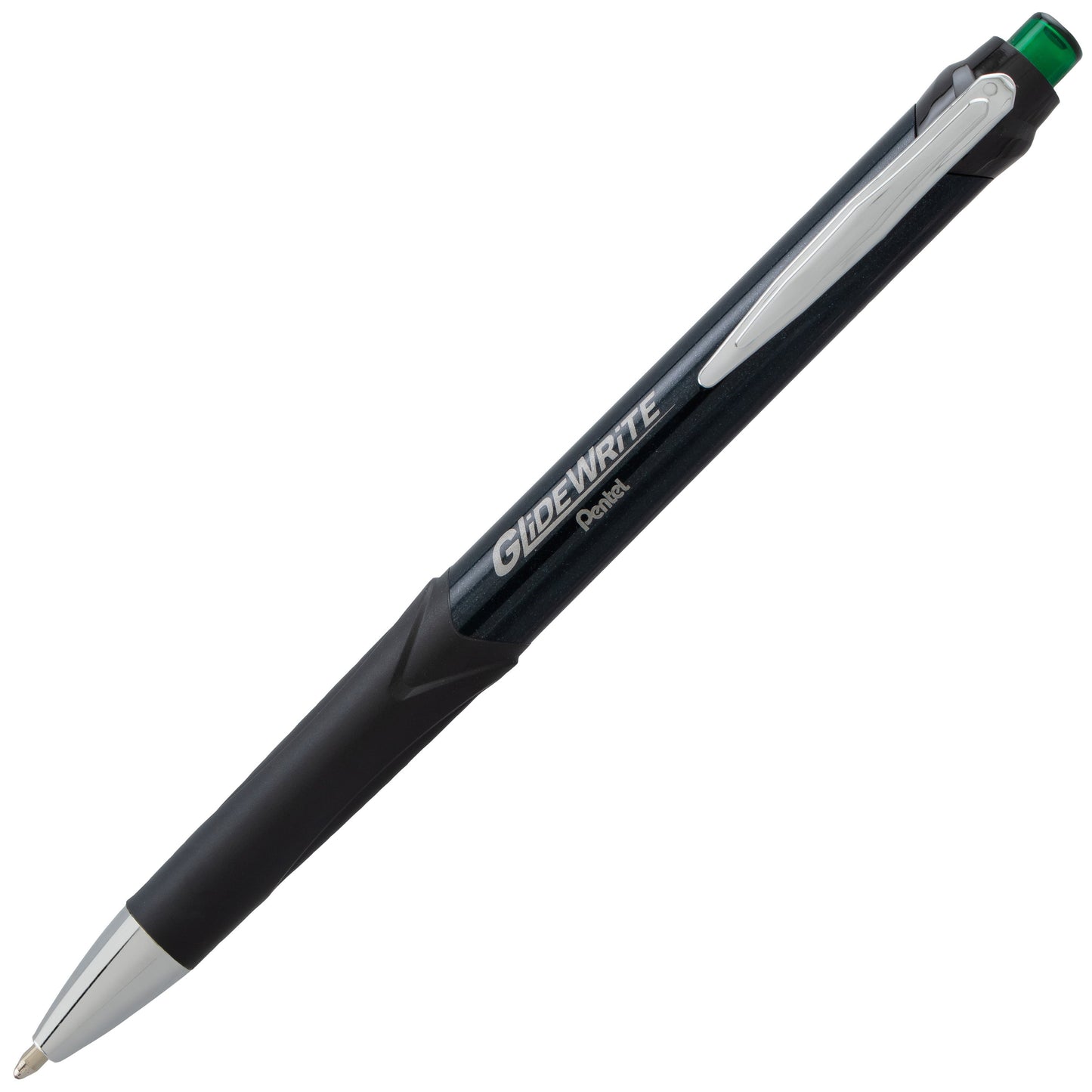 GlideWrite Signature Ballpoint Pen Black Barrel, (1.0mm) Medium line, Green Ink (BX930A-D)