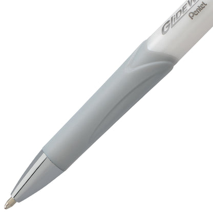 GlideWrite Signature Ballpoint Pen Pearl White Barrel, (1.0mm) Medium line, Black Ink (BX930W-A)