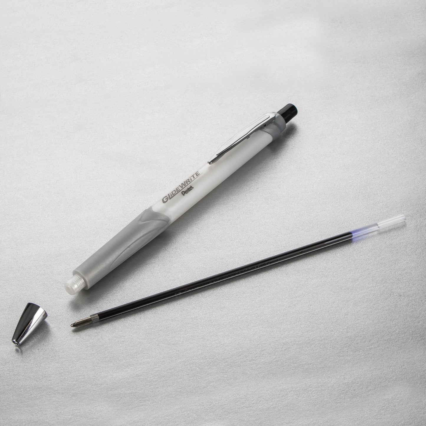 GlideWrite Signature Ballpoint Pen Pearl White Barrel, (1.0mm) Medium line, Black Ink (BX930W-A)