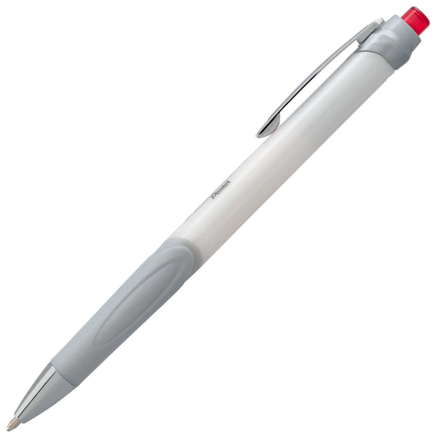 GlideWrite Signature Ballpoint Pen Pearl White Barrel, (1.0mm) Medium line, Red Ink (BX930W-B)